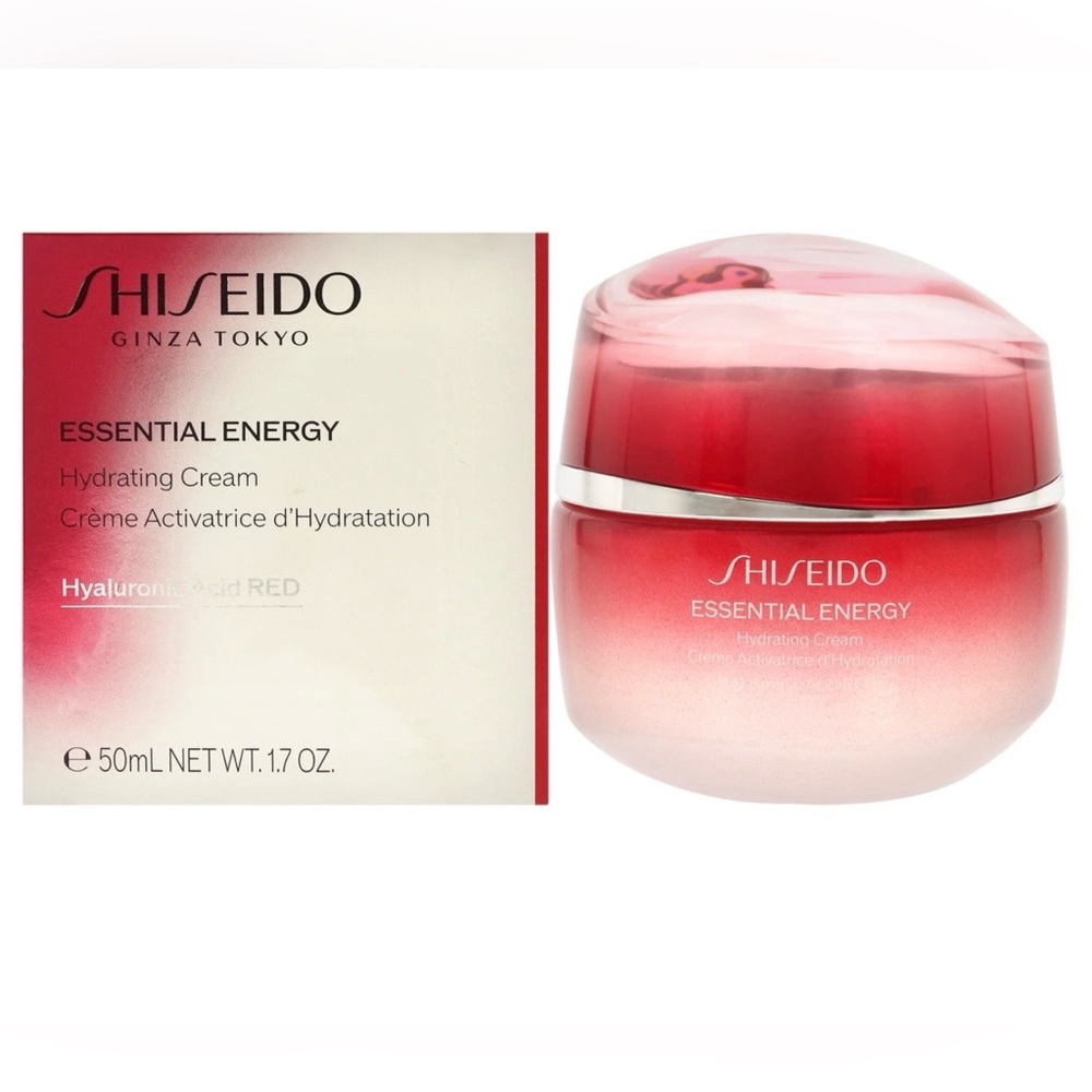 Shiseido Essential Energy Hydrating Cream - Red and White